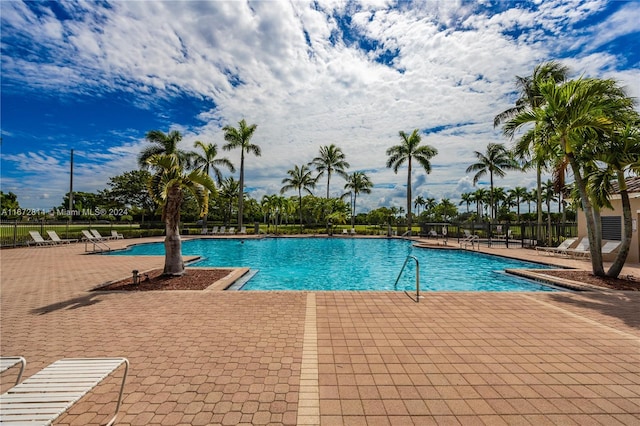 view of pool with a patio area