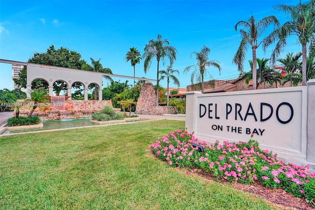 18071 Biscayne Blvd Unit 303, Aventura, FL 33160 - community sign with a yard