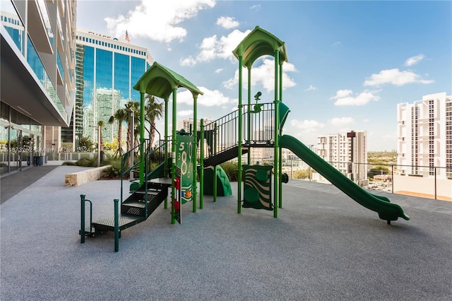 view of jungle gym