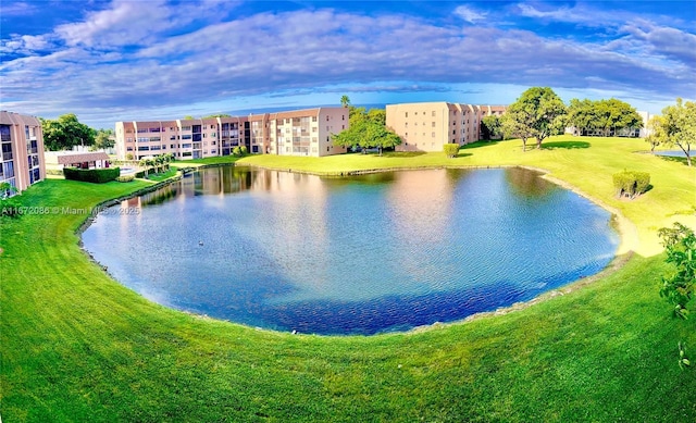 view of water feature