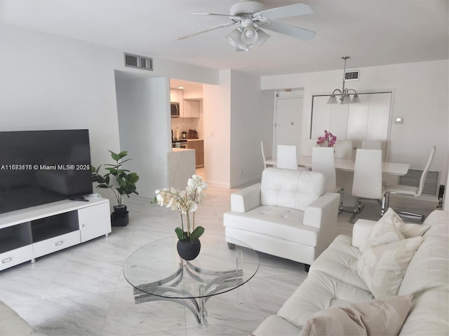 4330 Hillcrest Dr Unit 414, Hollywood, FL 33021 - living area featuring a ceiling fan