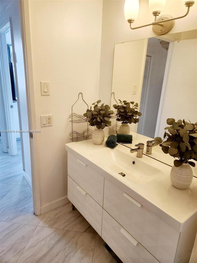 4330 Hillcrest Dr Unit 414, Hollywood, FL 33021 - bathroom with vanity and baseboards