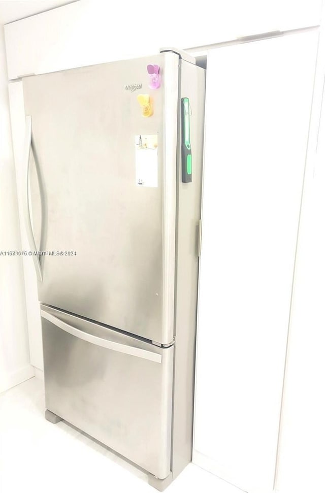 details with stainless steel refrigerator