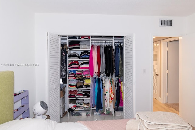 view of closet