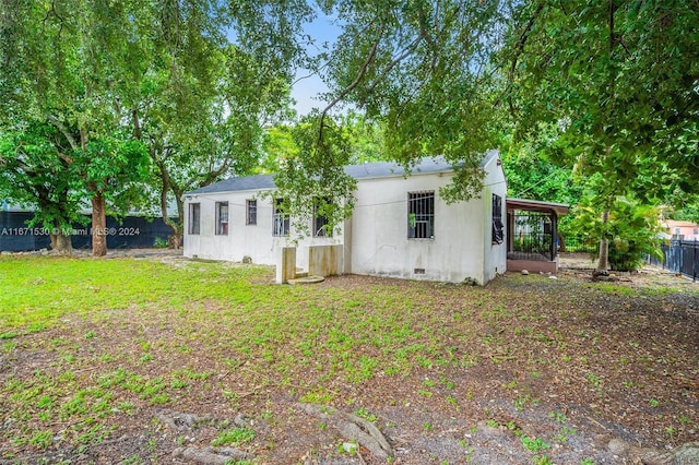 view of rear view of property