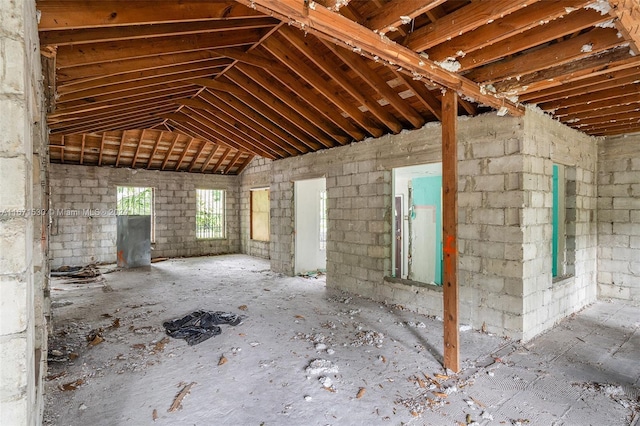 view of attic