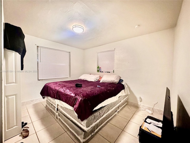 view of tiled bedroom