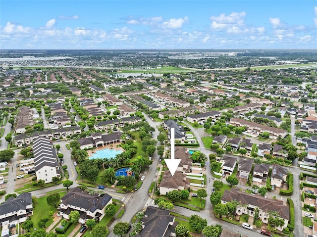 birds eye view of property