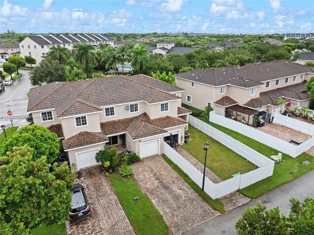 exterior space featuring a garage