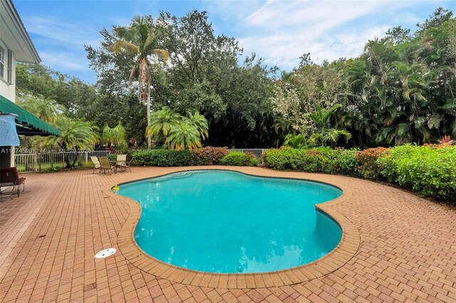 view of pool with a patio