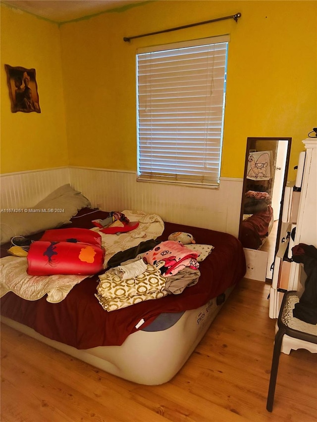 bedroom featuring light hardwood / wood-style flooring