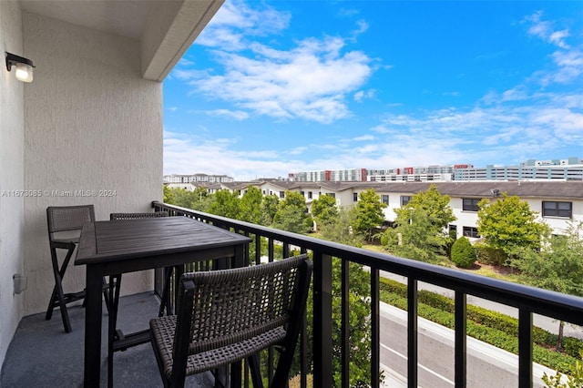 view of balcony