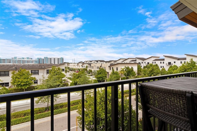 view of balcony