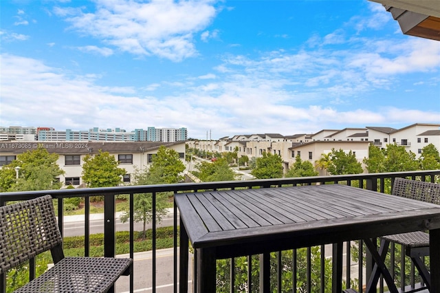 view of balcony