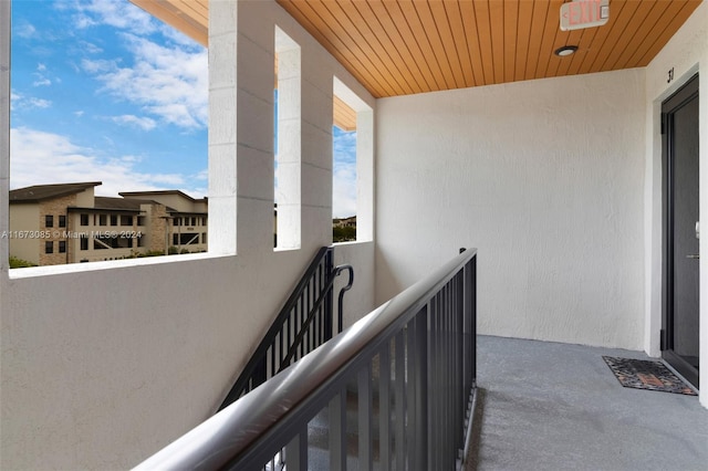 view of balcony