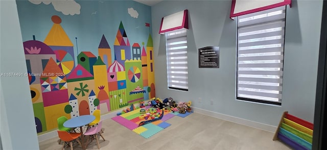 playroom featuring a healthy amount of sunlight