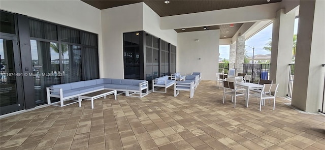 view of patio / terrace with outdoor lounge area