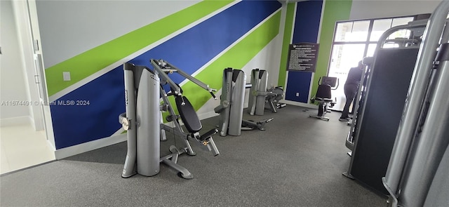 view of exercise room