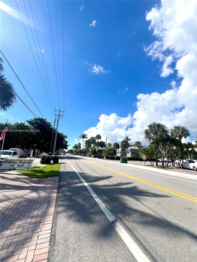 view of road