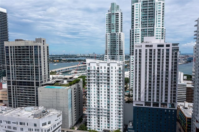 city view featuring a water view