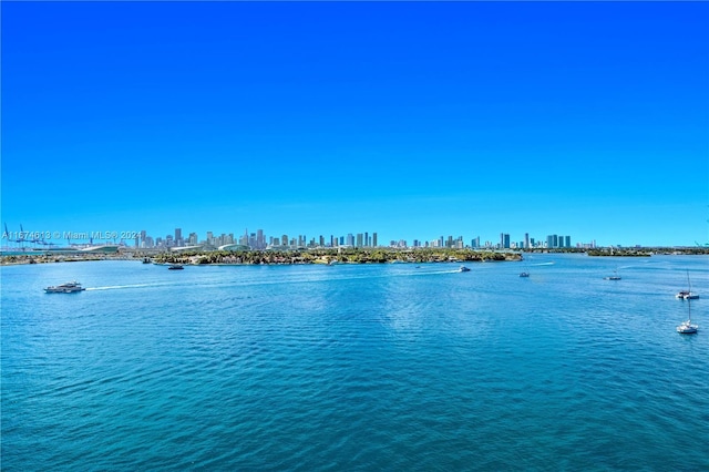 650 W Ave Unit 1101, Miami Beach, FL 33139 - water view featuring skyline