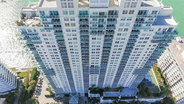 view of property with a water view