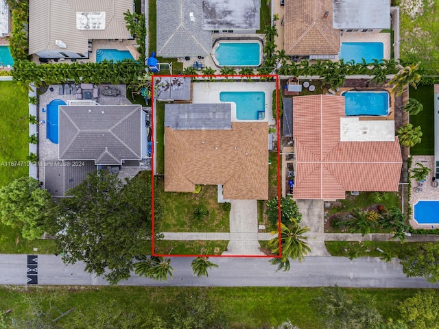 birds eye view of property