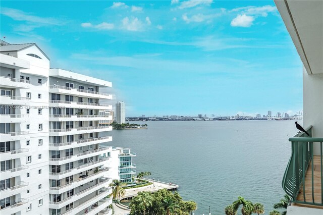 1408 Brickell Bay Dr Unit 1415 & 1416, Miami, FL 33131 - water view featuring nearby urban area