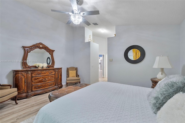 11088 Indian Lake Cir, Boynton Beach, FL 33437 - bedroom with light wood-style floors and a ceiling fan
