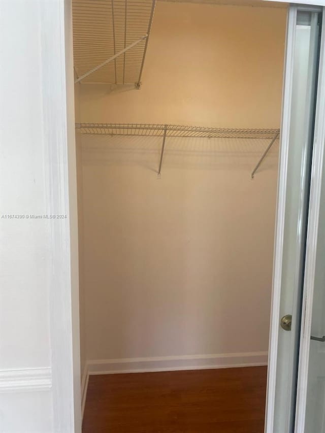 spacious closet featuring wood-type flooring