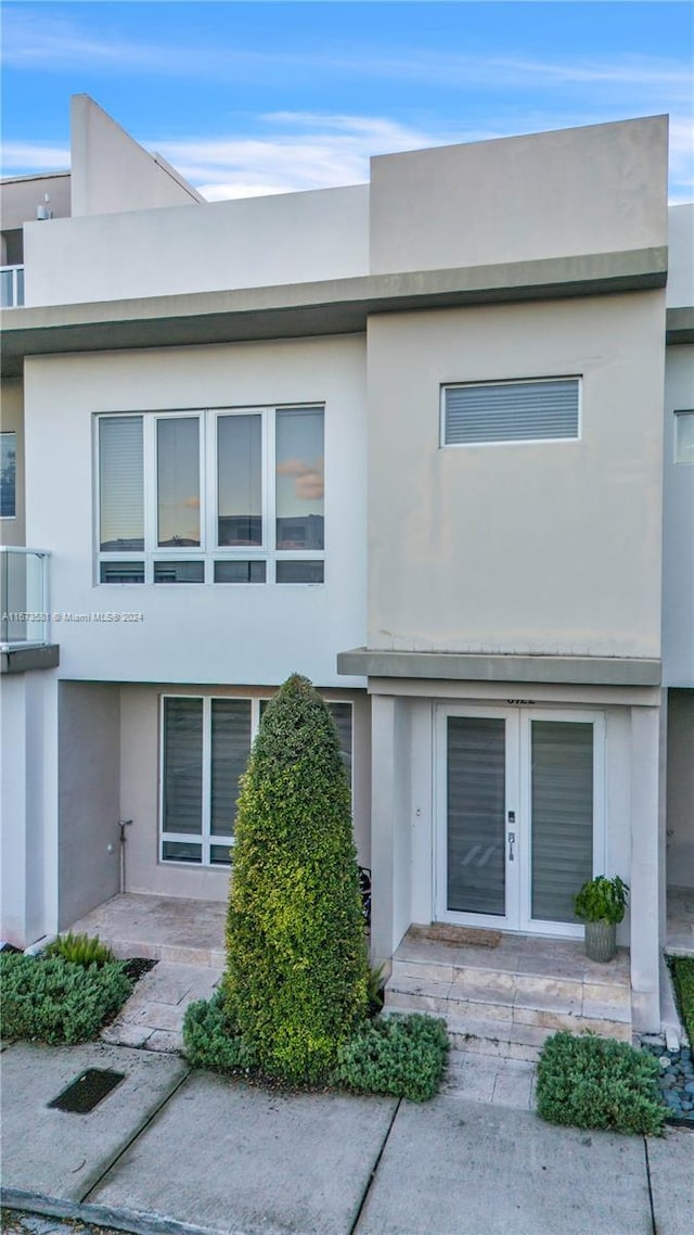 exterior space with french doors