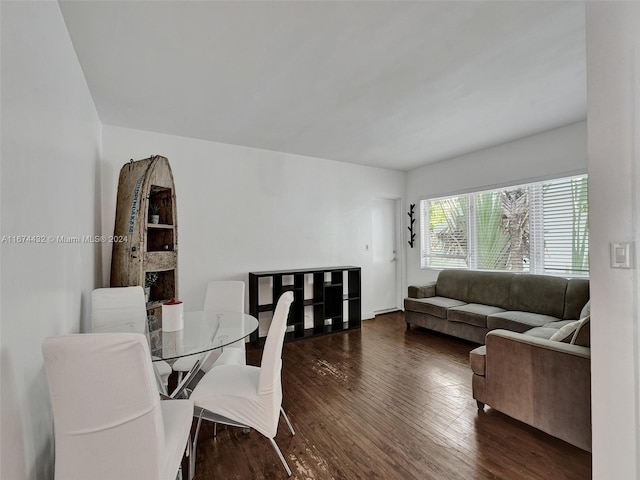 dining room featuring dark hardwood / wood-style floors