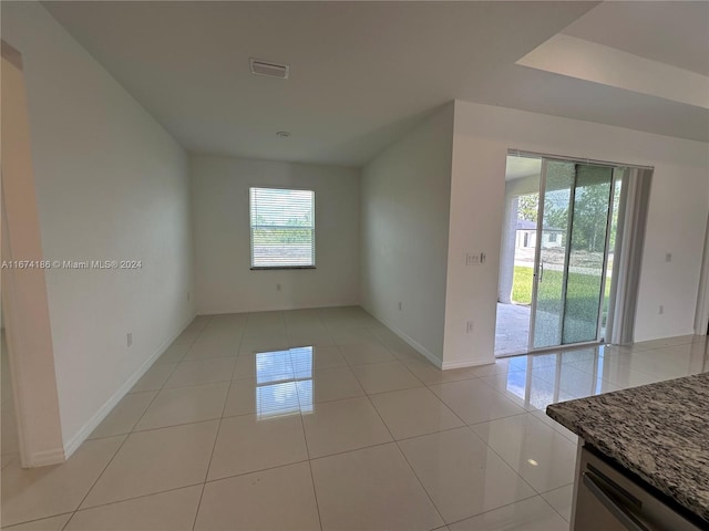 view of tiled empty room