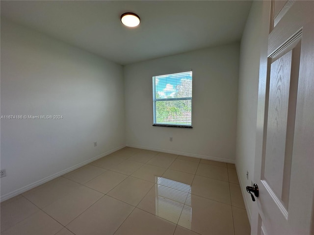 view of tiled empty room