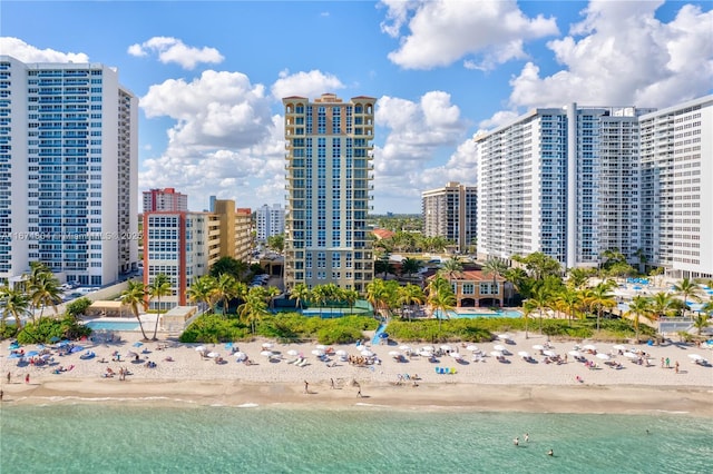 2080 S Ocean Dr Unit 506, Hallandale Beach, FL 33009 - exterior space featuring a beach view and a water view