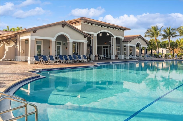 view of pool with a patio