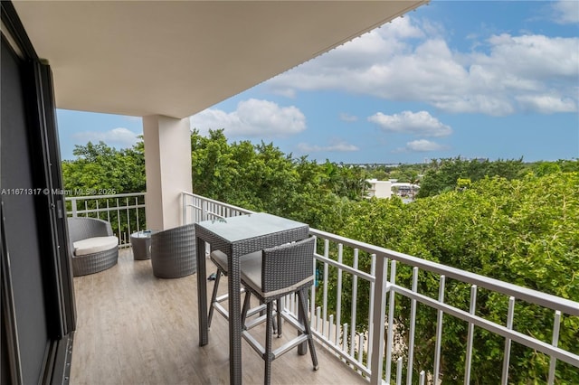 view of balcony