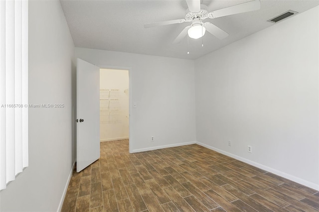 spare room featuring ceiling fan