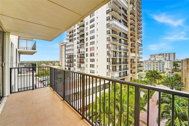 view of balcony