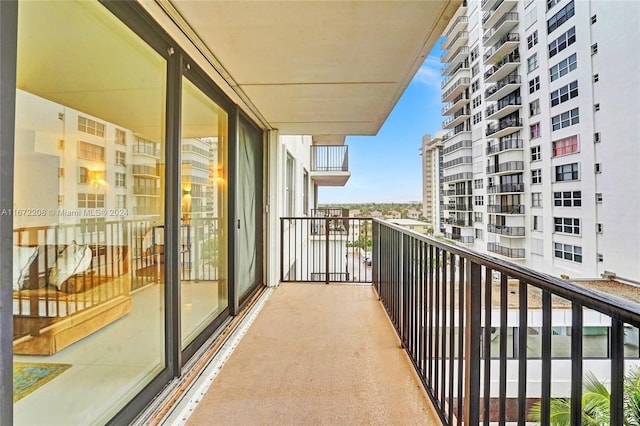 view of balcony