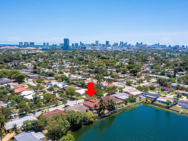 232 SW 7th Ave, Hallandale Beach, FL 33009 - aerial view of skyline and a large body of water