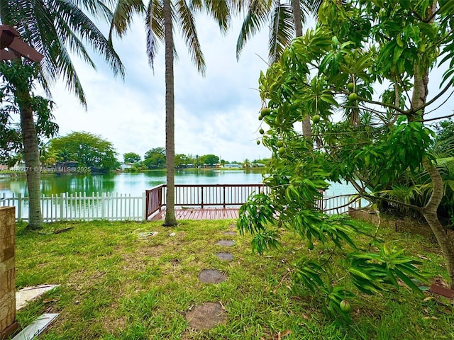 232 SW 7th Ave, Hallandale Beach, FL 33009 - view of yard featuring a water view