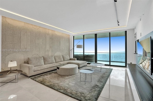 18975 Collins Ave Unit 2001, Sunny Isles Beach, FL 33160 - living area with a wall of windows and a water view