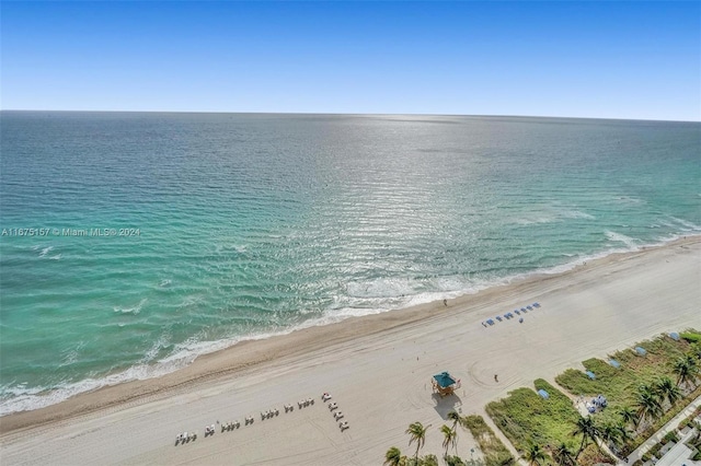 property view of water with a view of the beach