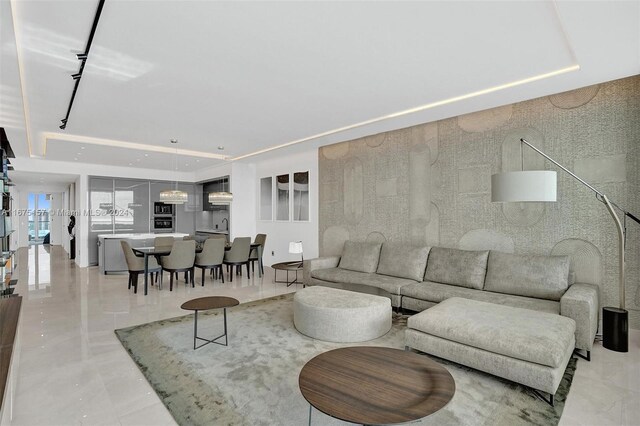 18975 Collins Ave Unit 2001, Sunny Isles Beach, FL 33160 - living room with a raised ceiling