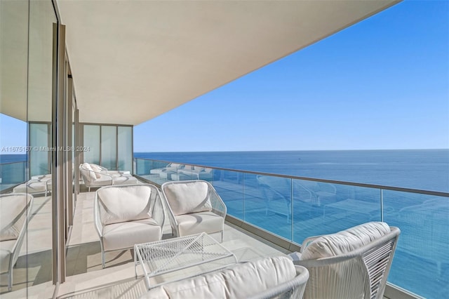 18975 Collins Ave Unit 2001, Sunny Isles Beach, FL 33160 - balcony featuring a water view