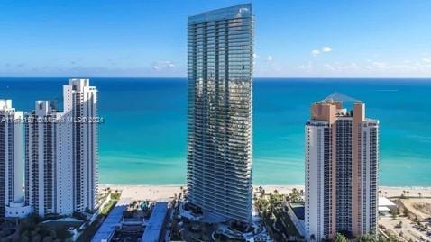 18975 Collins Ave Unit 2001, Sunny Isles Beach, FL 33160 - water view featuring local beach and nearby urban area
