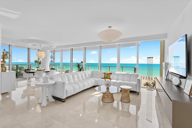 sunroom with plenty of natural light