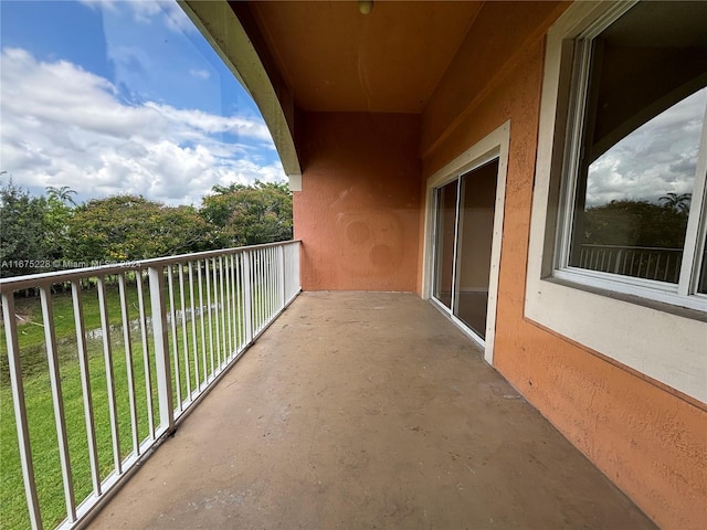 view of balcony