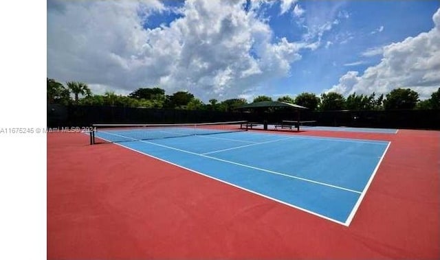 view of sport court